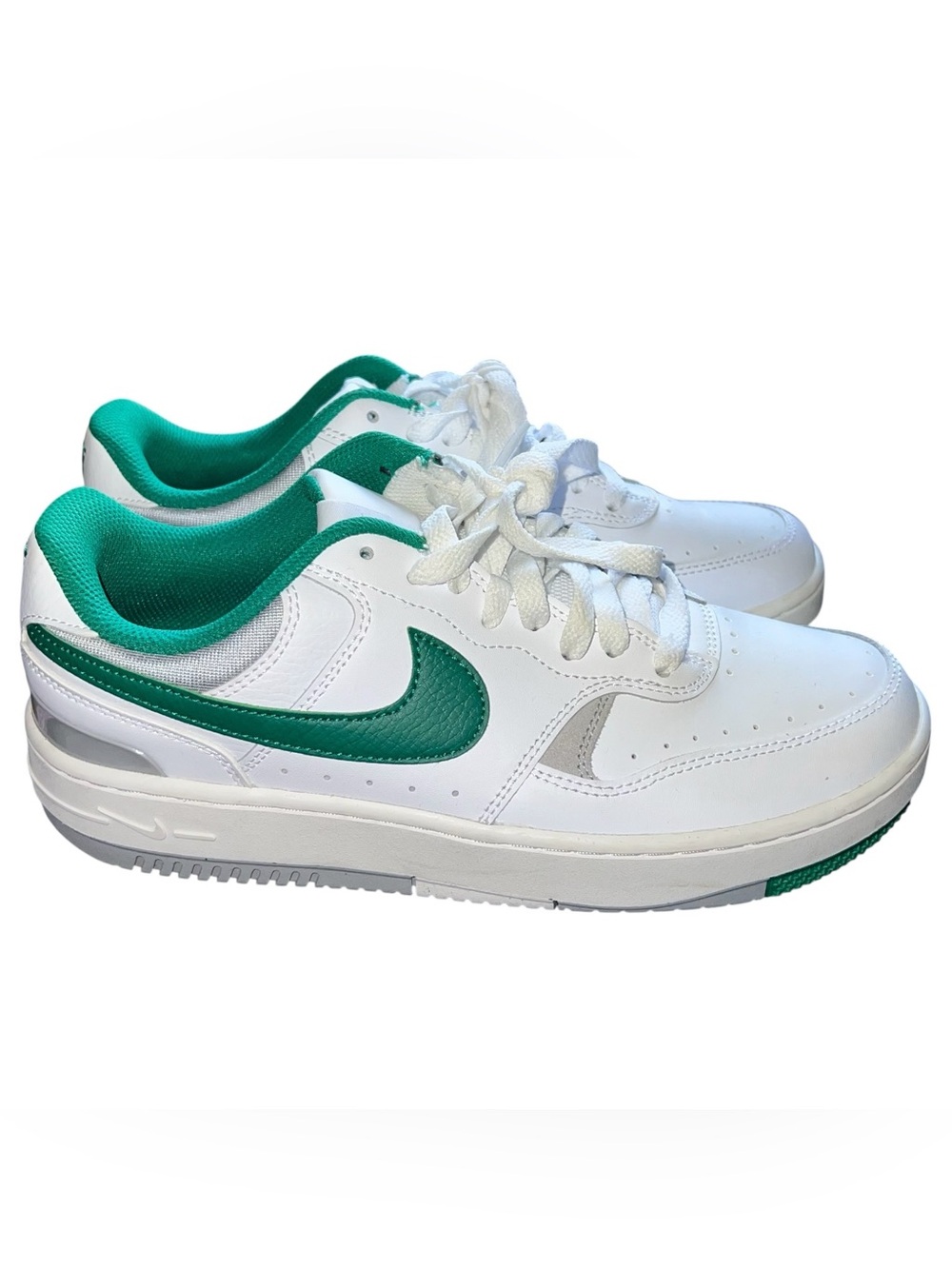 Nike Gamma Force Low Malachite Sneakers Shoes Women’s 8.5 White Green Grey